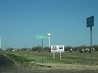 USA - Adrian TX - Town Sign (21 Apr 2009)